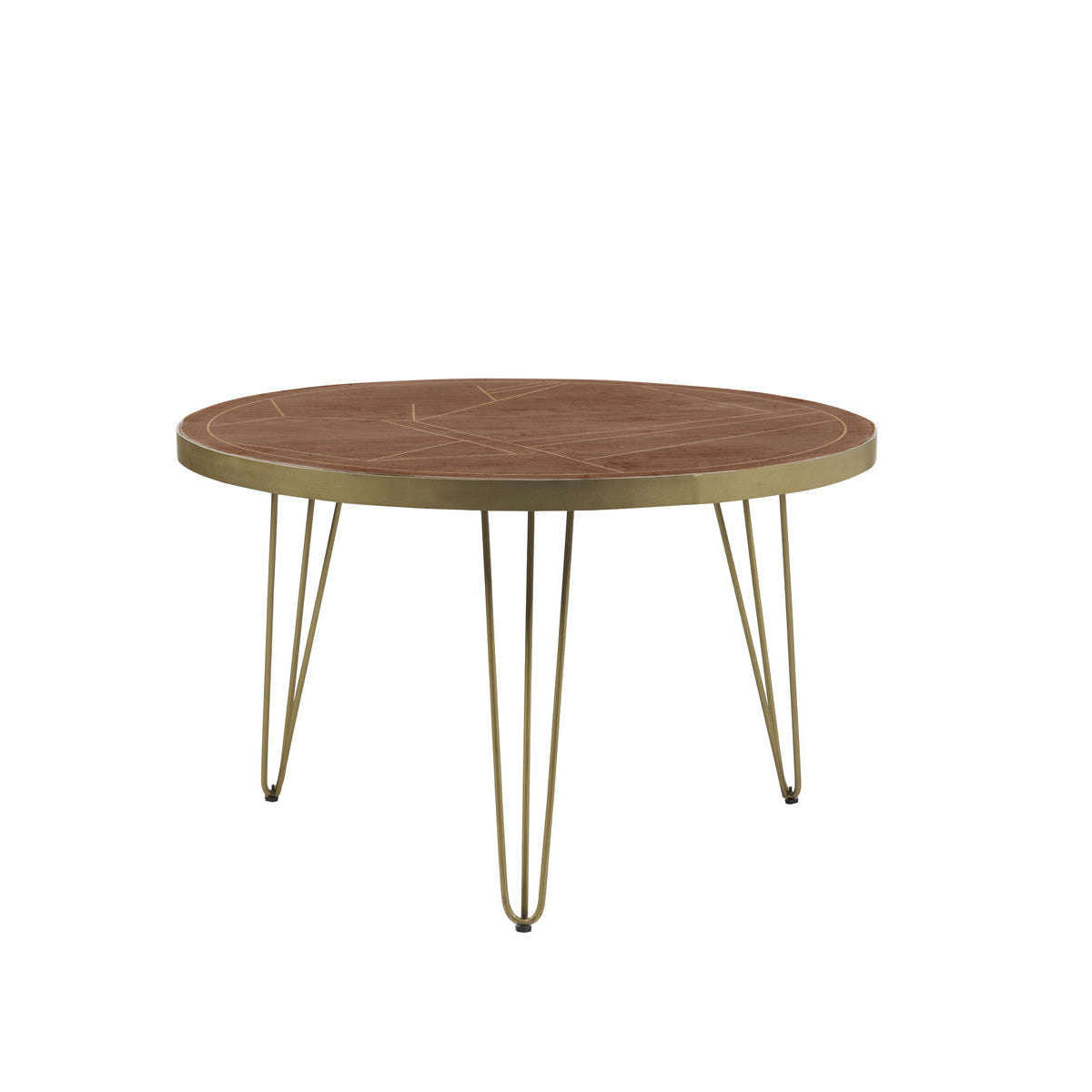 Ashpinoke:Dark Gold Round Dining Table,Dining Tables,Indian Hub