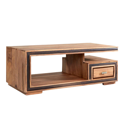 Ashpinoke:Jodhpur Sheesham Coffee Table With Drawer,Coffee Tables,Indian Hub