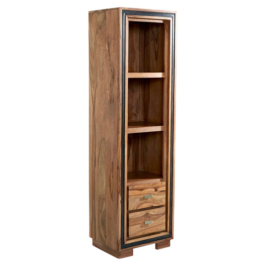 Ashpinoke:Jodhpur Sheesham Slim Bookcase,Bookcases,Indian Hub