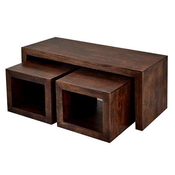 Toko Dark Mango Cubed John Long Coffee Table Set