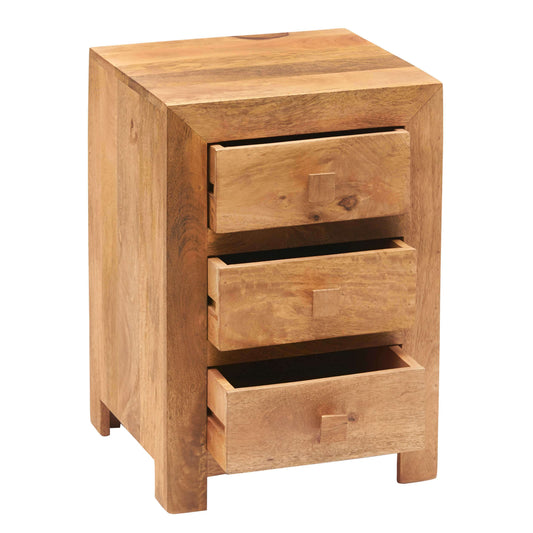 Toko Light Mango 3 Drawer Bedside