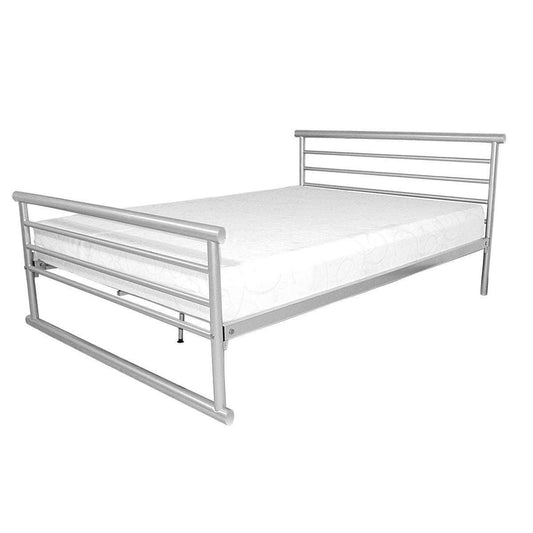 Ashpinoke:Bambi Double Bed Silver,Double Beds,Heartlands Furniture