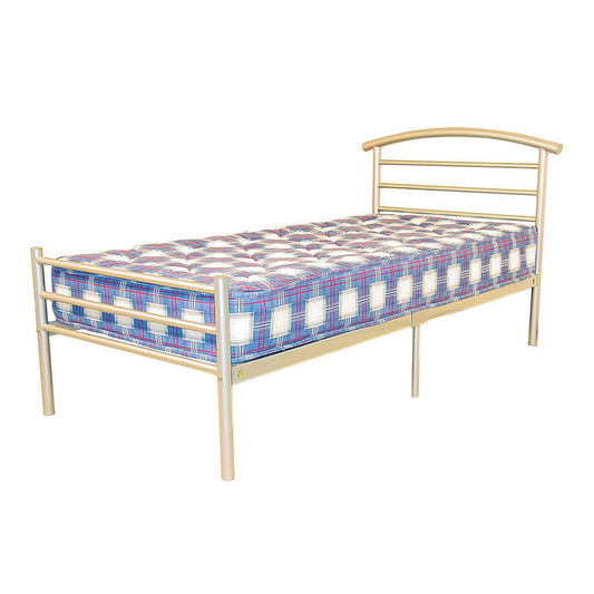 Ashpinoke:Brenington Single Bed Silver,Single Beds,Heartlands Furniture