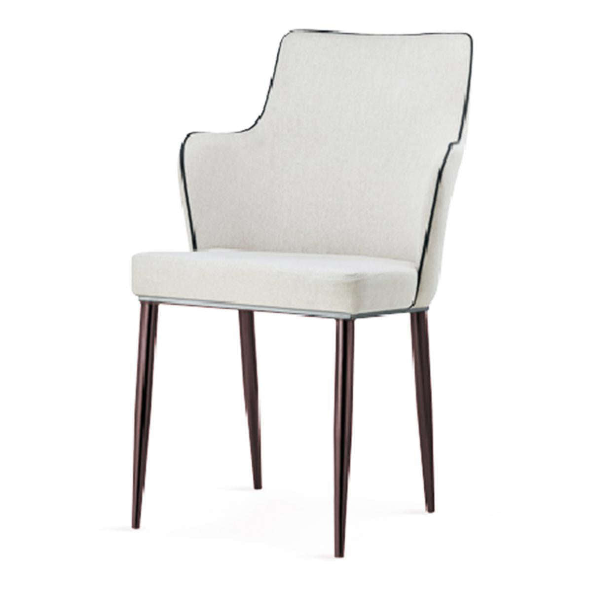 Ashpinoke:Capri Polyurethane Chairs White with Black Edge (2s),Dining Chairs,Heartlands Furniture