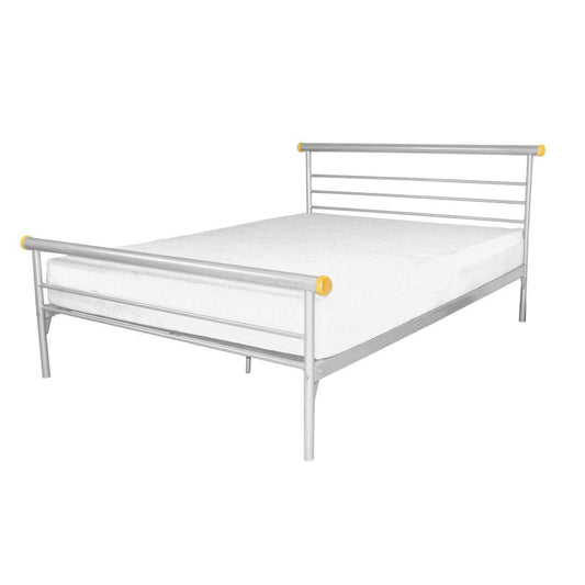 Ashpinoke:Celine Bed Single Silver,Single Beds,Heartlands Furniture