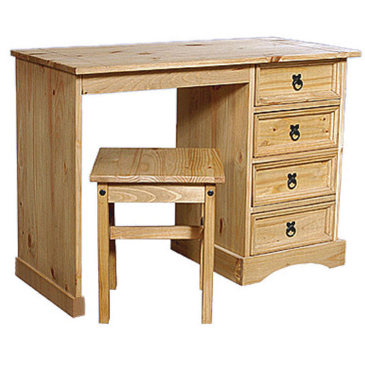 Ashpinoke:Corona Dressing Table 4 Draws & Stool,Dressers,Heartlands Furniture