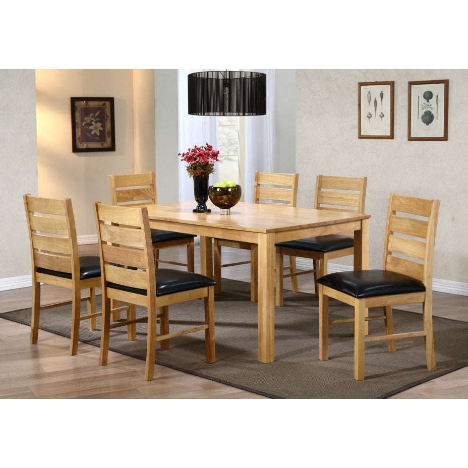 Ashpinoke:Fairmont Dining Set with 6 Chairs Natural,Dining Sets,Heartlands Furniture