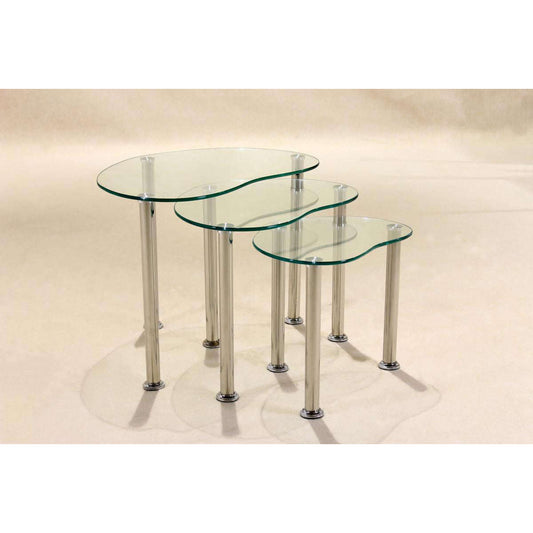 Ashpinoke:Logan Clear Nest of Tables,Nest of Tables,Heartlands Furniture