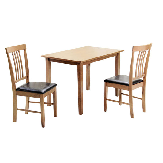 Ashpinoke:Massa Small Dining Set with 2 Chairs Oak,Dining Sets,Heartlands Furniture