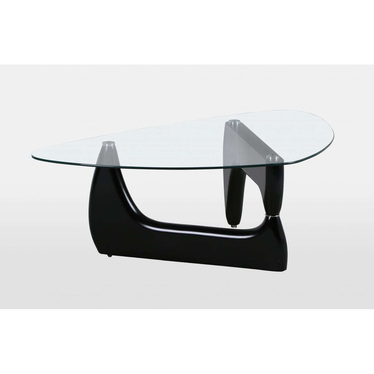 Ashpinoke:Paco Black High Gloss Coffee Table with Clear Glass Top,Coffee Tables,Heartlands Furniture