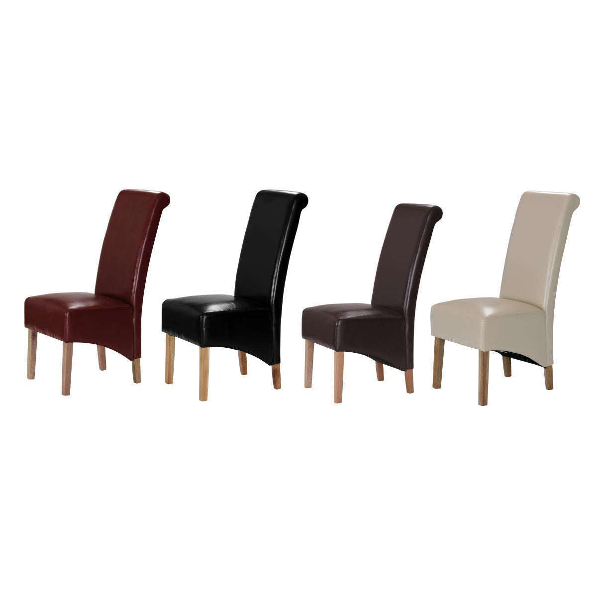 Trafalgar Polyurethane Chair Rubberwood Leg Black